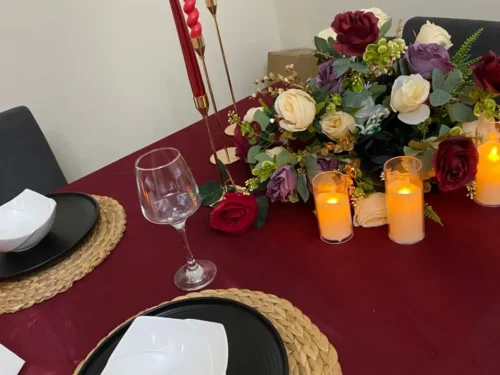 Bougeoir avec sa bougie artificiel